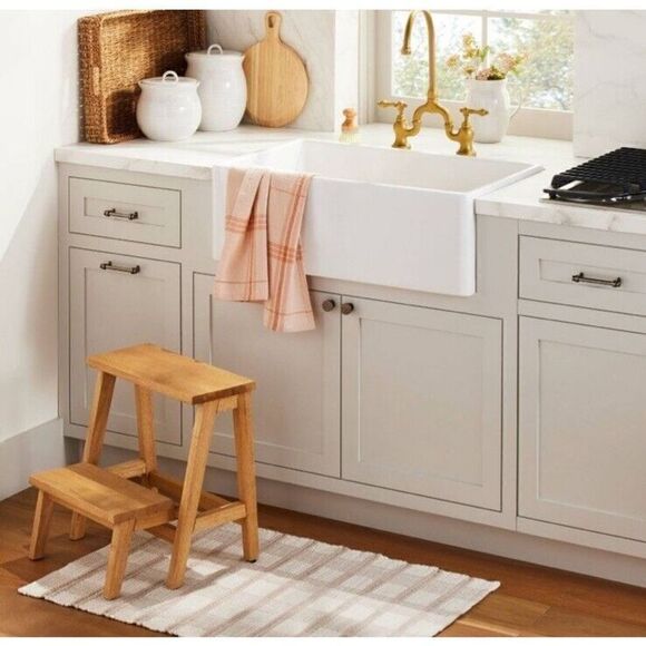 Hearth & Hand Tri-Striped With Blushing Tones Kitchen Towel - Picture 3 of 6